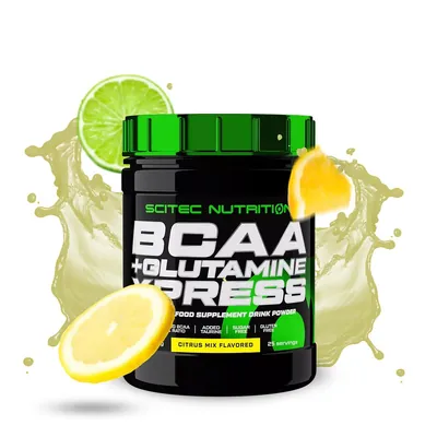 Амінокислоти Scitec Nutrition BCAA + Glutamine Xpress, цитрусовий мікс, 300 г