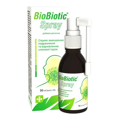 БіоБіотік Спрей (BioBiotic Spray) спрей по 50 мл у флак.
