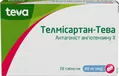 Телмісартан-Тева таблетки по 80 мг №28 (7х4)