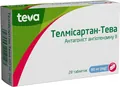 Телмісартан-Тева таблетки по 80 мг №28 (7х4)