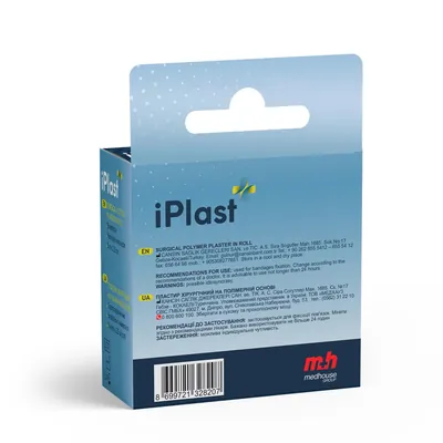 Пластир медичний iPlast хірургічний на полімерній основі, 3 см х 5 м, 1 штука