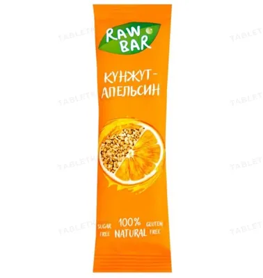 Батончик Sunfill Raw Bar Кунжут-апельсин, 35 г