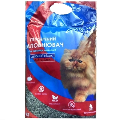Наполнитель для кошачьего туалета ZOOset бентонитовый (мелкий песок), 5 кг