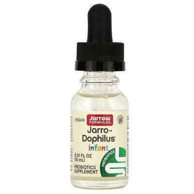 Пробиотики (дофилус) Jarrow Formulas Jarro-Dophilus для младенцев, жидкие капли, 15 мл