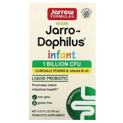 Пробиотики (дофилус) Jarrow Formulas Jarro-Dophilus для младенцев, жидкие капли, 15 мл