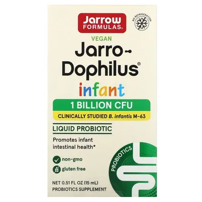 Пробіотики (дофілус) Jarrow Formulas Jarro-Dophilus для немовлят, рідкі краплі, 15 мл