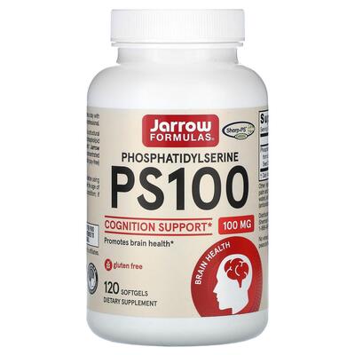 Фосфатидилсерин PS 100 Jarrow Formulas Phosphatidylserine 100 мг, 120 капсул