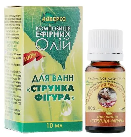 Композиція ефірних олій Адверсо для ванн Струнка фігура, 10 мл