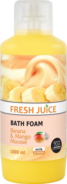 Пена для ванн Fresh Juice Banana & Mango mousse, 1000 мл