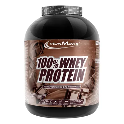 Протеїн сироватковий концентрат IronMaxx 100% Whey Protein молочний шоколад, 2350 г