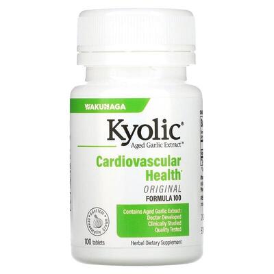 Экстракт выдержанного чеснока Kyolic Aged Garlic Extract Cardiovascular Health Original Formula 100, 100 таблеток