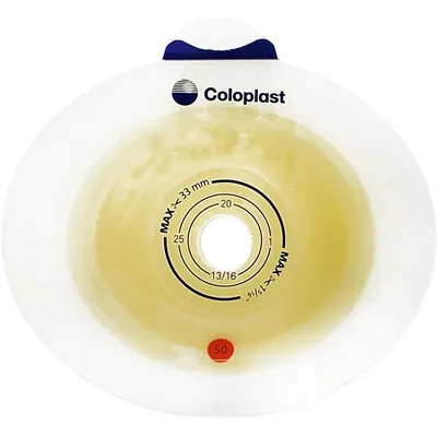 Пластина Coloplast SenSura Click Xpro Convex light 11025 стомічна для двокомпонентного калоприймача, фланець 50 мм, отвір 15-33 мм, 5 штук
