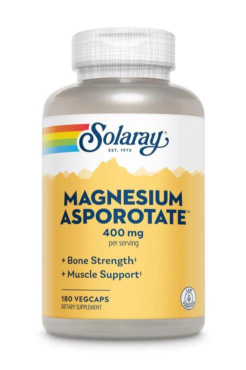 Магния аспартат Solaray Magnesium Asporotate 400 мг, 180 капсул