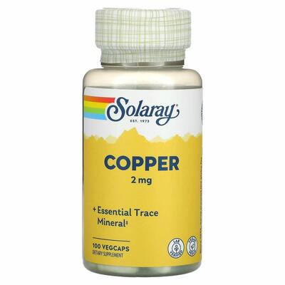 Медь Solaray Copper 2 мг, 100 капсул