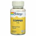 Медь Solaray Copper 2 мг, 100 капсул