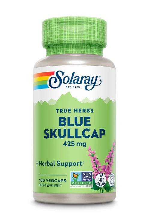 Шлемник синий Solaray Blue Skullcap, 100 веганских капсул