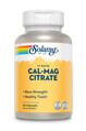 Кальций Магний Solaray Cal-Mag Citrate, 90 веганских капсул