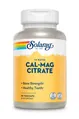 Кальцій Магній Solaray Cal-Mag Citrate, 90 веганських капсул