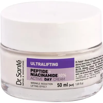 Крем для обличчя Dr.Sante Ultralifting Пептид + Ніацинамід денний активний, 50 мл