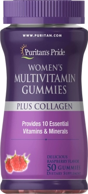 Витамины Puritan's Pride Women's Multivitamin Gummies Plus Collagen для женщин с коллагеном, 50 таблеток