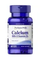Кальцію карбонат з вітаміном Д3 Puritan's Pride Calcium Carbonate + Vitamin D, 60 каплет
