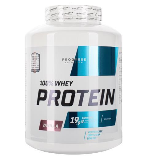 Концентрат сывороточного протеина Progress Nutrition 100% Whey Protein ваниль, 500 г