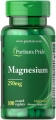 Магний Puritan's Pride Magnesium 250 мг, 100 капсул