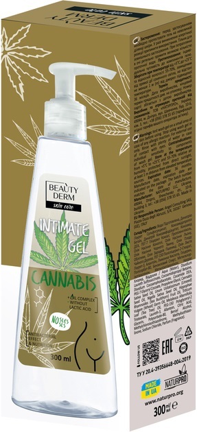 Гель для интимной гигиены Beauty Derm с маслами Cannabis, 300 мл