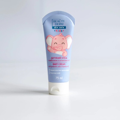 Крем детский Beauty Derm Kids универсальный с пребиотиком и витаминами А, Е, 75 мл