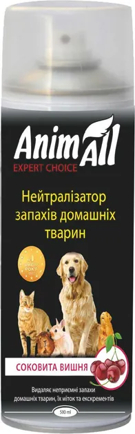 Нейтралізатор запаху домашніх тварин AnimAll Соковита вишня, 500 мл