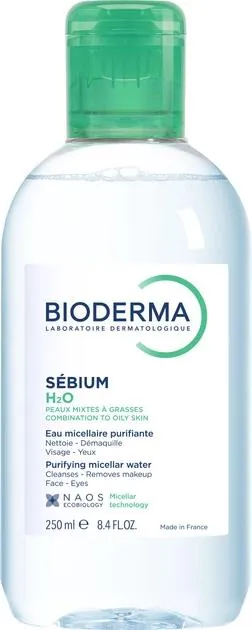 Міцелярний лосьйон Bioderma Sebium Н2О очищуючий для жирної та комбінованої шкіри, 250 мл
