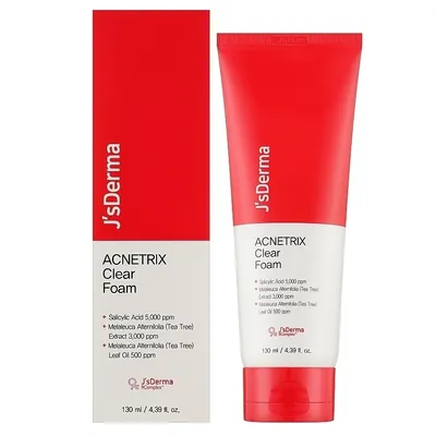 Пінка для обличчя J'sDerma Acnetrix Відновлююча для проблемної шкіри, 130 мл