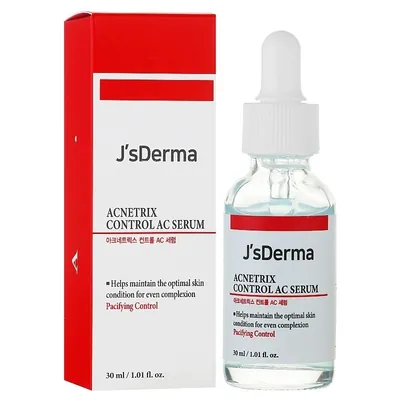 Сироватка для обличчя J'sDerma Acnetrix заспокійлива з ніацинамідом і цинком, 30 мл