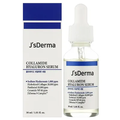 Сироватка для обличчя J'sDerma Collamide для комплексного зволоження з керамідами і колагеном, 30 мл