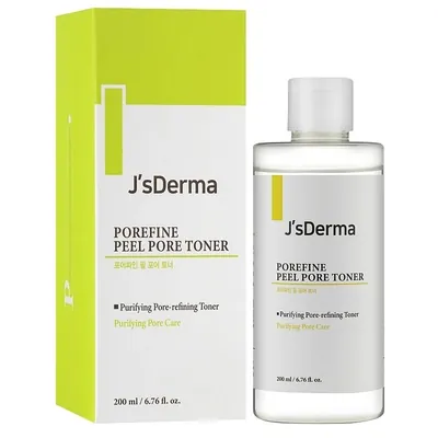 Тонер J'sDerma Porefine для очищення пор з AHA кислотою, 200 мл