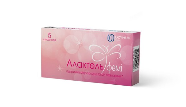 Алактель феми суппозитории по 2,25 г №5