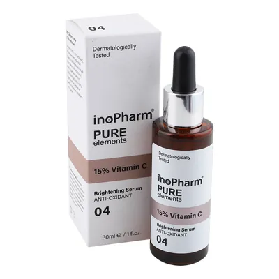 Сироватка для обличчя InoPharm Pure Elements з 15% вітаміну С, 30 мл