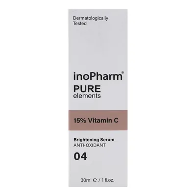 Сироватка для обличчя InoPharm Pure Elements з 15% вітаміну С, 30 мл