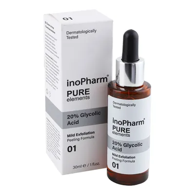 Пілінг для обличчя InoPharm Pure Elements з 20% гліколевої кислоти, 30 мл