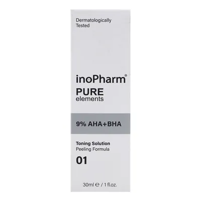 Пілінг для обличчя InoPharm Pure Elements з 9% AHA та BHA, 30 мл