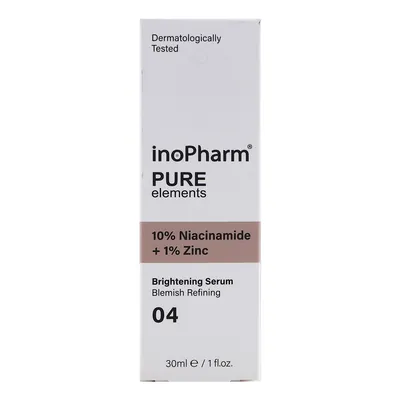 Сироватка для обличчя InoPharm Pure Elements з 10% ніацинаміду та 1% цинку, 30 мл