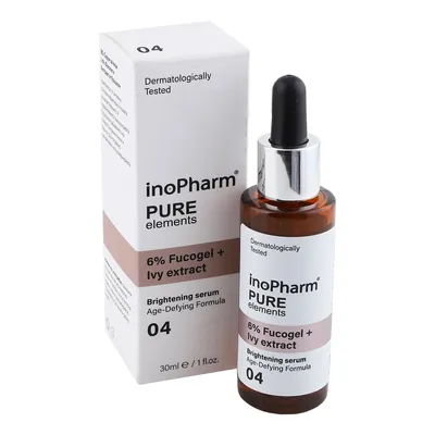 Сироватка для обличчя InoPharm Pure Elements з 6% фукогелю та екстрактом плюща, 30 мл