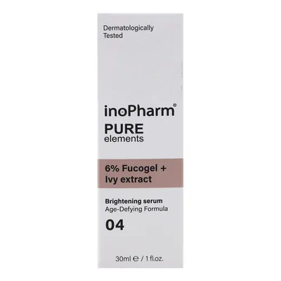 Сироватка для обличчя InoPharm Pure Elements з 6% фукогелю та екстрактом плюща, 30 мл