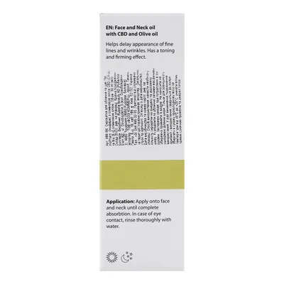 Сироватка для обличчя та шиї InoPharm Pure Elements з Bio оливковою олією та CBD, 30 мл