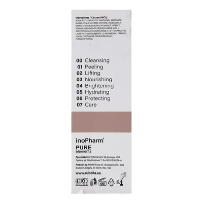 Сироватка для шкіри навколо очей InoPharm Pure Elements з провітаміном B5 та кофеїном, 30 мл