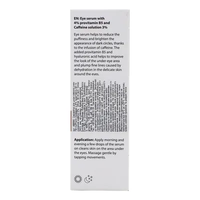 Сироватка для шкіри навколо очей InoPharm Pure Elements з провітаміном B5 та кофеїном, 30 мл