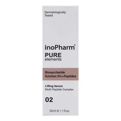 Сироватка для обличчя InoPharm Pure Elements з 5% розчином біосахариду та пептидами, 30 мл