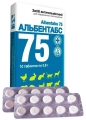 Альбентабс 75 (ДЛЯ ТВАРИН) 7,5% антигельмінтик, 10 таблеток