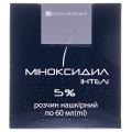 Миноксидил интели раствор н/к 5 % по 60 мл во флак.