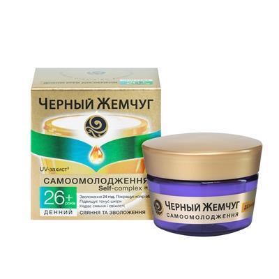 Крем для обличчя Черный Жемчуг 26+ Самоомолодження денний, 50 мл